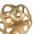 thumbnail image 3 of Gild Design House Vyan Decorative Orb Sculpture, Large Gold, 3 of 5
