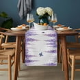 thumbnail image 2 of Wisteria Table Runner - 70 Inch Long, Kitchen Dining Table Runner Dresser Scarves, Purple Flowers Butterflies Vintage Spring Farmhouse Decor for Coffee Tables Wedding Party Banquet, 2 of 8