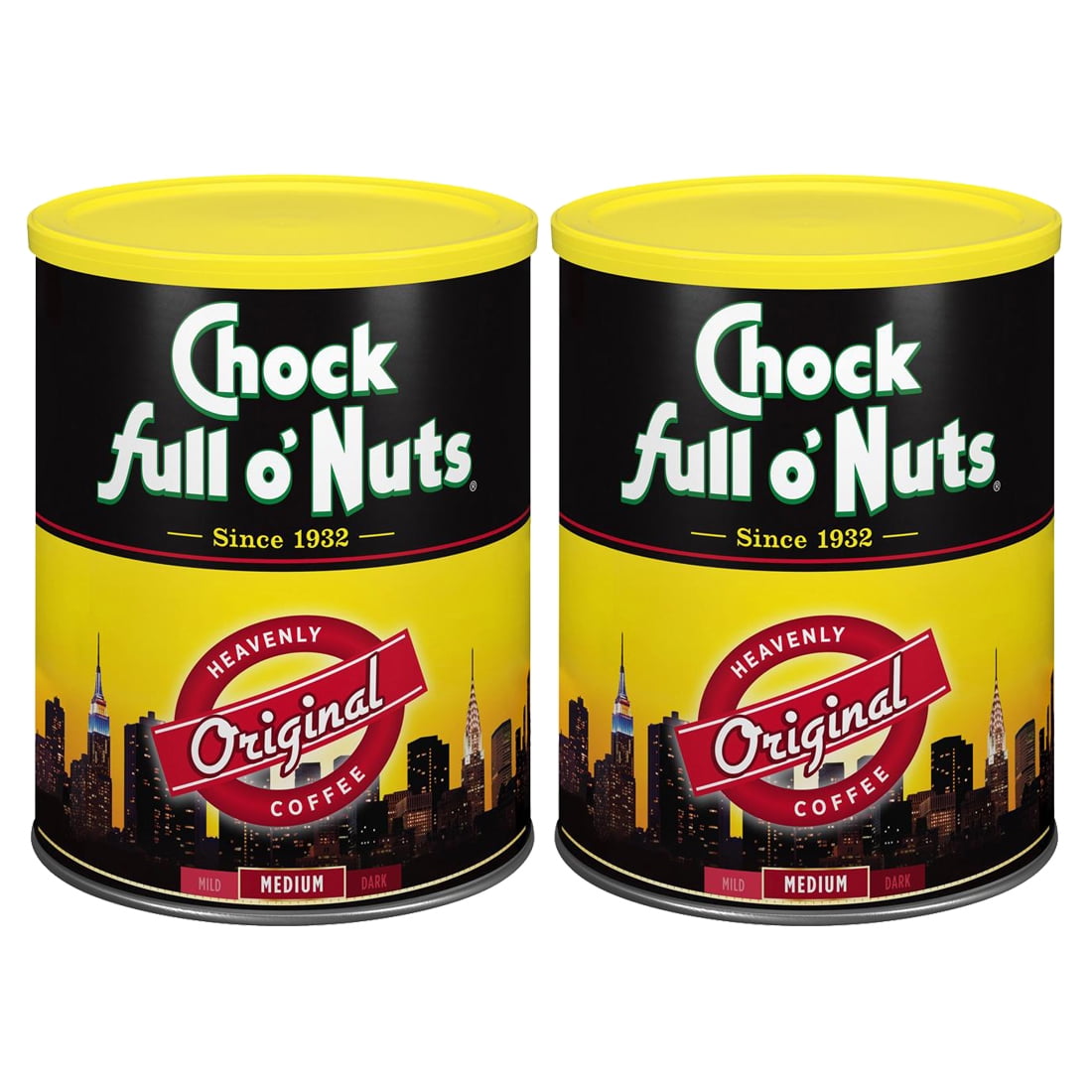 2 PACK Chock full o nuts ground coffee, original blend, 48 ounce