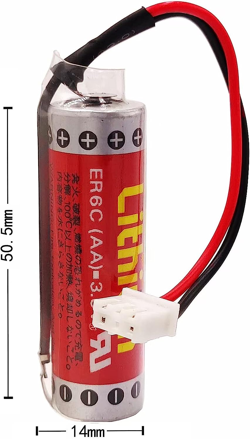 15PCS ER6C battery ER6C/3.6V Battery AA battery with plug for Mitsubishi FX F2-40BL