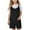 A02-Black, variant on Sopiago Girls Summer Sleeveless Casual Romper Spaghetti Strap Shorts Jumpsuit for Girls with Pockets Black,13-14 Years