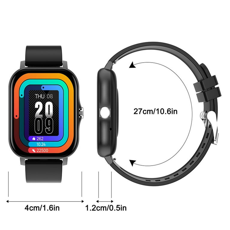 Kqjqs Smart Watch Bluetooth Call Receive Dial Smart Watch for Android iOS Phone Compatible Fitness Activity Tracker Watch Heart Rate Sleep