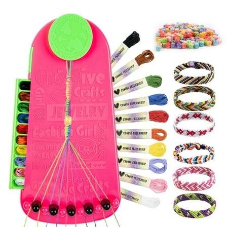 JBee Ctrl Friendship Bracelet Making Kit for Girls DIY Arts and Crafts for Kids (6-12 Years) Christmas Birthday Gifts for Kids Girls