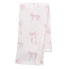 Lambs & Ivy Coquette Floral Pink Bows Aesthetic Warm Fleece Baby Blanket