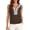 Brown, variant on PRETTYGARDEN Womens Tank Tops Summer Causal V Neck Sleeveless Shirts Floral Print Embroidered Beach Vacation Boho Top