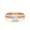 Rose Gold Plated, variant on Princess Cut Solitaire Natural Moissanite Engagement Ring in 14K Yellow Gold Plated 925 Sterling Silver Promise Ring for Women