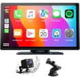 thumbnail image 1 of ;; Apple Carplay Screen for Car Compatible with Apple Carplay Android Auto Portable Carplay Screen with Backup Camera Mirror Link tooth GPS Navigation Voice Assista, 1 of 9