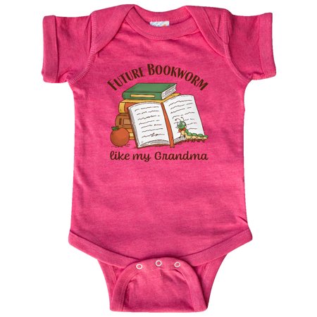 

Inktastic Future Bookworm Like My Grandma Gift Baby Boy or Baby Girl Bodysuit