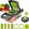thumbnail image 1 of Rallador Cortador Rebanador Picador Manual de Verduras Fruta UWEI 420 Verde, 1 of 3