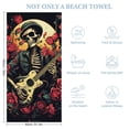thumbnail image 2 of Guitar Skeleton Rock Microfiber Lightweight Beach Towel Quick Dry Absorbent Thin Towels for Swimming Pool Camping Beach Easy for Vacation Essentials, 2 of 7