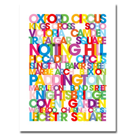 Trademark Art "London Destinations" Canvas Wall Art by Michael Tompsett