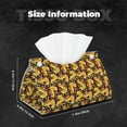 thumbnail image 6 of Lsque Cartoon Ducks Printed Long Tissue Box Cover Holder, Facial Paper Organizer Dispenser,Triangle with Bottom Belt, PVC Leather Decorative Organizer, 6 of 9