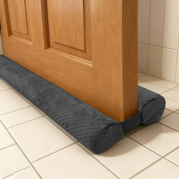 Door Draft Stopper for Bottom of Door, Under Door Gap Filler for Big Gap, No Folding Required, Flexible Installation Door Sweep soundproofing Strip for Home & Apartment, 30-36in