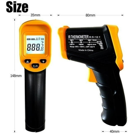 Professional Digital IR Thermometer Cooking Device for Temperatures from -50°C-550°C
