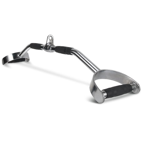 XPRT Fitness 34’’ PRO LAT Pulldown Cable Machine Attachment Overhand Grip Bar  Solid Chromed Steel