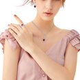 thumbnail image 4 of Valentine Heart Necklace Pendant Earrings Ring Jewelry Set For Women And Girls, 4 of 5