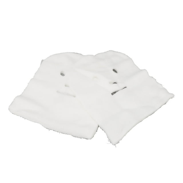 100 mascarillas faciales de gasa suaves, desechables, precortadas, blancas, para salones de belleza