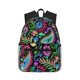 thumbnail image 1 of Disketp Watercolor Floral Paisley Mochila Ligera Clásica con Múltiples Bolsillos, Mochila Casual para Hombre y Mujer, Ideal para Escuela, Trabajo y Viajes, 1 of 6