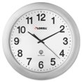 thumbnail image 2 of Lorell LLR60996 Wall Clock- 12in.- Arabic Numerals- White Dial-Silver Frame, 2 of 3
