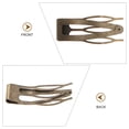 thumbnail image 3 of OULII 24Ud Clips Decorativos Metálicos Cafés Para Compacto Y Estilos Variados, 3 of 6