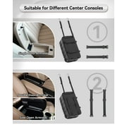 PETSFIT Center Console Dog Car Seat with Safe Protection Hooks, Pet Car Seat with Upgraded Safety Tethers, Washable Cushion, Console Dog Car Seats for Small Dogs Up to 9 Lbs(Black)