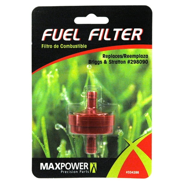 MaxPower 334286 1/4" InLine Fuel Filter Replaces Briggs & Stratton 298090, 298090S, 5018, 5018B