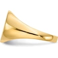 thumbnail image 3 of 14k Yellow Gold 13.5mmx12.5mm Closed Back Mens Signet Ring - Ring Size 10.0, 3 of 8
