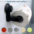 thumbnail image 2 of Toilet Paper Holder Super Storage Suction Cup Wall Mount Removable Rack, 2 of 5