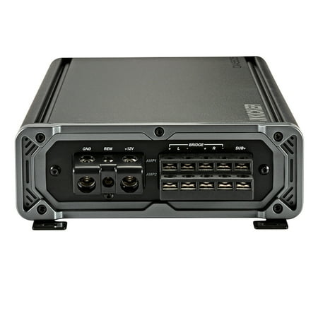 KICKER - CX Class AB Bridgeable Multichannel Amplifier with Variable Crossovers - Black