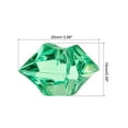 thumbnail image 2 of Uxcell 25x15mm Fake Ice Cube Acrylic Irregular Crushed Crystal Rocks Fake Diamonds, Green 1 Pack (130Pcs), 2 of 5