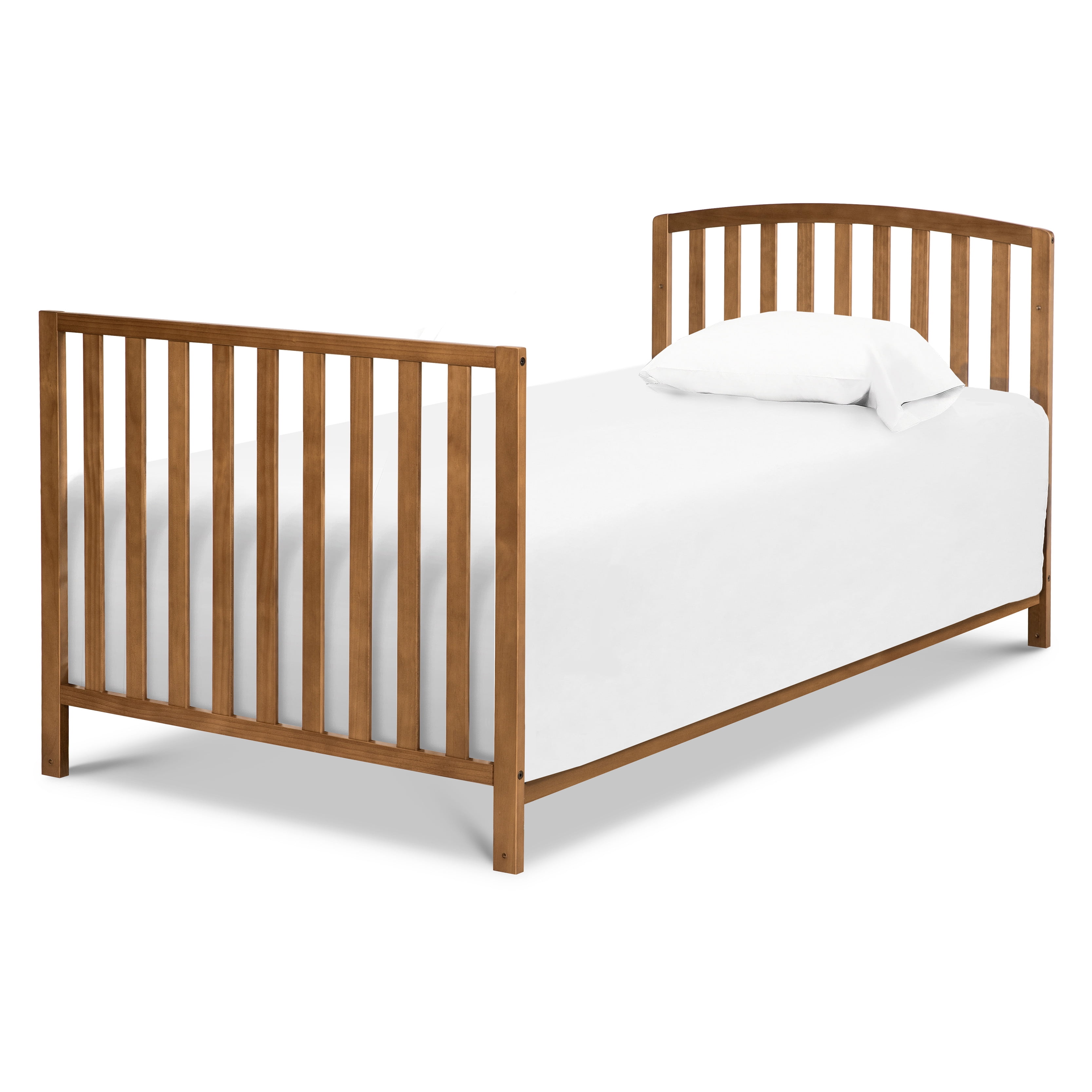 DaVinci Dylan Folding Portable 3-in-1 Mini Crib and Twin Bed, Chestnut