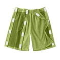 thumbnail image 5 of JoveMarine Womens Shorts Post-Surgery, Running Shorts for Women Unisex - Cotton Snap Tear-Away Side Opening with Pockets, Ideal for Knee Hip Surgery Recovery, Soft Breathable,Light Green M, 5 of 8