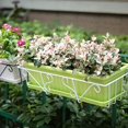thumbnail image 4 of Support de Treillis pour Balcons Jardinière Pot de Fleurs Support Robuste en Fer Forgé Anti-Rouille Clôtures Ou Rampes, 4 of 18