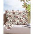 thumbnail image 6 of Outdoor Pillow Covers Pack of 2, Boho Tribal Western Flower on Vintage Waterproof Throw Pillowcase Cushion Cases, Floral Leaves Decorative Pillow Cover for Couch Sofa Home Bed Patio, 6 of 6