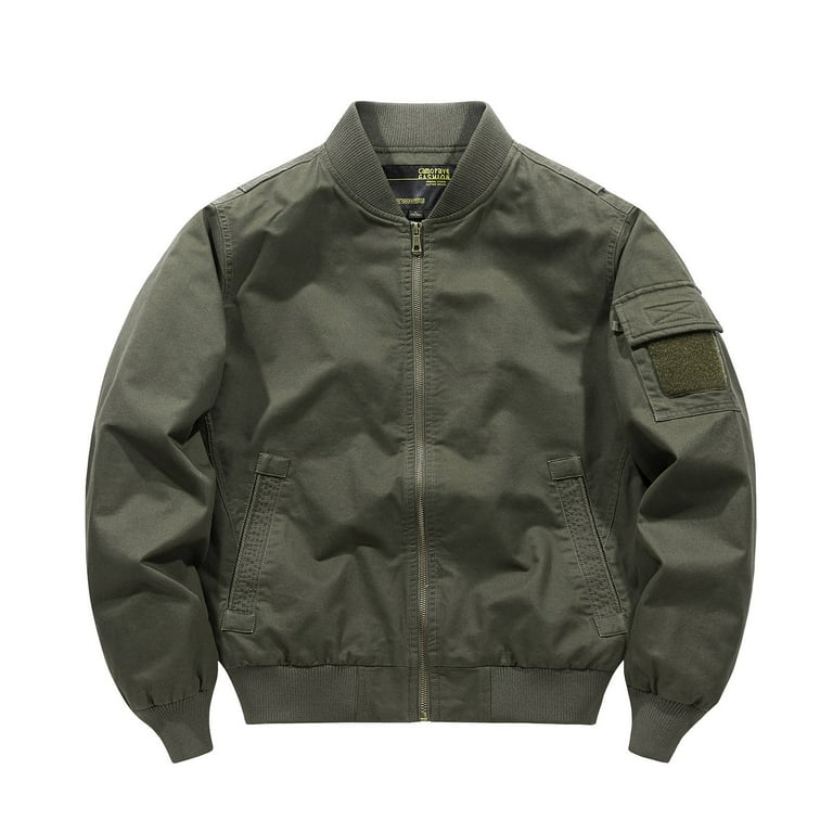jjayotai Plus Size Cargo Jacket for Men, Casual Full Zip jjayotai Plus Size Cargo Jacket for Men, Casual Full Zip