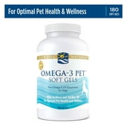 Nordic Naturals Omega-3 Pet, Soft Gels for Dogs, Fish Oil, 180 Ct