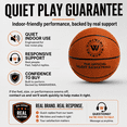 thumbnail image 7 of WAWAWEWA The Official Silent Basketball Size 7 (29.5\") – Indoor Basketball for Quiet Dribbling – Grooved Airless Indoor Training PU Foam Basket Ball – Real Feel Silent Play for All Ages, 7 of 7