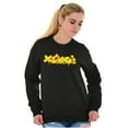 thumbnail image 4 of XOMG POP Cheesy Pepperoni Pizza Logo Women Crewneck Sweatshirt Brisco Brands S, 4 of 6