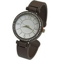 thumbnail image 5 of Blekon Collections Quartz Womens Rhinestone Bezel Matte Finished Cuff Bangle Watch, 5 of 5
