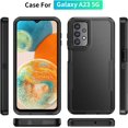 thumbnail image 2 of REQO for Galaxy A23 5G Phone Case,Samsung A23 5G/4G Case with Screen Protector,[Military Grade Drop Tested] Heavy-Duty Tough Rugged Shockproof Protective Phone Case for A23 5G, Black, 2 of 7