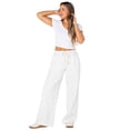 thumbnail image 2 of Celebrity Pink Women's and Women's Plus Wide Leg Sweatpants, Sizes XS-4X, 2 of 6