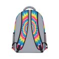 thumbnail image 3 of Pink and Yellow Tie Dye Pattern Backpack for School, Cute School Bag with Adjustable Shoulder Straps and Padded Back, 15.3"x11"x6.7", 3 of 4