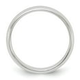 thumbnail image 2 of Sterling Silver Rhodium-plated 4mm Half-Round Band, 2 of 7