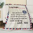 thumbnail image 6 of Daughter Blanket from Mom Dad, Blanket to My Daughter Gifts from Mom Dad, Daughter Blanket Presents for Birthday, I Love You Daughter Letter Warm Soft Throw Blankets, 60" x 80", 6 of 6