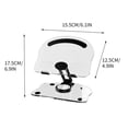 thumbnail image 3 of TopLLC Adjustable Tablet Stand Acrylic Universal Transparent Rotating Tablet Stand, 3 of 9