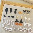 thumbnail image 4 of 10 Pcs Series Clay Cutter Pumpkins Clay Earring Cutter Pottery Tool, 4 of 8