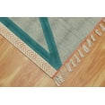 thumbnail image 6 of Casavani Handmade Blue Cotton Dhurrie Custom Dining Room Carpets Home Decor Kilim 12x15 feet, 6 of 6