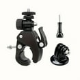 thumbnail image 4 of For Gopro Hero 12 11 10 9 8 7 6 5 4 Black Bicycle Motorcycle Handlebar 360 Degree Tripod Mount for YI 4K SJCAM Accessories, 4 of 6