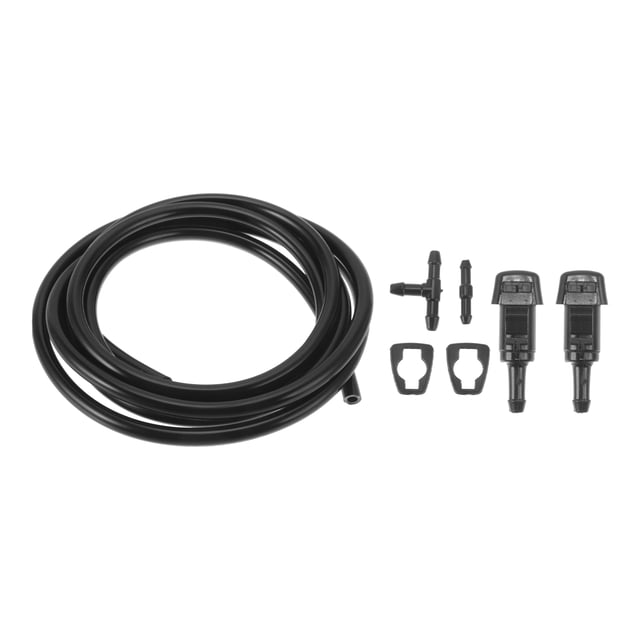 Kit de boquillas de limpiaparabris Unique Bargains para Chrysler 300 06-10 No.68024312AB con juntas, conector de manguera en T, conector de manguera recta y manguera de fluido