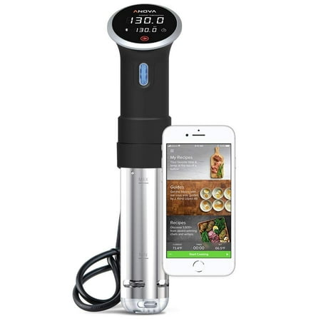 Anova Culinary Bluetooth Sous Vide 800 Watt Precision Cooker with Anova App, Black